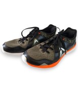 Reebok Men&#39;s Running Shoes Size 6 Black Camo Green Orange MemoryTech - $32.85 CAD