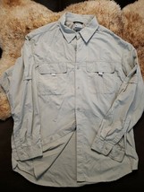 Columbia Titanium Omni Shade Vented khaki  Button Front Shirt Front Pock... - $38.88