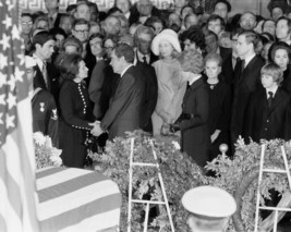 President Richard Nixon with Lady Bird Johnson at LBJ funeral Photo Print - £7.03 GBP+