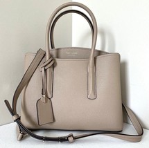Kate Spade Margaux Medium Satchel Beige Leather PXRUA161 NWT $298 Retail... - £136.23 GBP