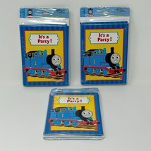 It&#39;s A Party Thomas The Train Party Express Hallmark Invitations 8 Lot of 3 - £10.27 GBP