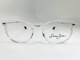 New SEAN JOHN SJO 5130E 971 Clear Crystal &amp; Silver Eyeglasses 52/22/150 - $922.69 MXN
