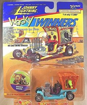 1996 Johnny Lightning Series #1 Wacky Winners DRAGGIN WAGGIN Aqua w/Chrome 5 Sp - $11.50