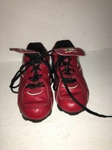 Easton Boys Youth Red Blk Wh Lace Sports/Baseball Cleats SZ 5 Shoes-SHIP... - €42,42 EUR