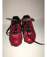 Easton Boys Youth Red Blk Wh Lace Sports/Baseball Cleats SZ 5 Shoes-SHIP... - €42,42 EUR