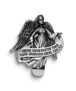 Pewter Finish GUARDIAN ANGEL Visor Clip Never Drive Faster - $20.14 CAD