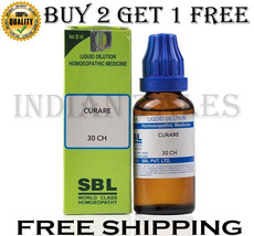 SBL Curare Dilution 30 CH (30ml) Homeopathic Drop Buy 2 Get 1 Free - £15.97 GBP