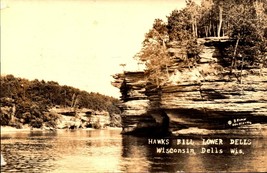 Hawks Bill Lower Dells Wisconsin Dells Wis Vintage Real Photo Post bk34CARD Rppc - £3.95 GBP