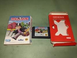 Monopoly [Cardboard Box] Sega Genesis Cartridge and Case - £4.40 GBP