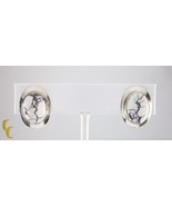 Sterling Silver White Turquoise Cabochon Clip-On Earrings Gorgeous - $3,879.55 MXN Sterling Silver White Turquoise Cabochon Clip-On Earrings Gorgeous - $3,879.55 MXN