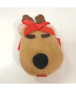 Hallmark RHONDA REINDEER POUCH small plush coin holder Rodney 1986 Vintage - $457.93 MXN