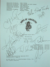 Sons of Anarchy Signed TV Screenplay Script Katey Sagal Theo Rossi Charlie Hunna - £12.70 GBP