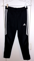 Adidas Ladies Blk 100% Polyester Cropped Skinny Athletic LEGGINGS-S-BARELY Worn - £10.28 GBP