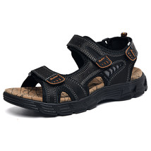 Men s sandals summer genuine leather sandals outdoor men s original soft breathable men thumb200