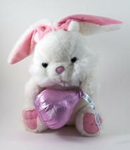 Hershey&#39;s Kisses Plush Rabbit With a Kiss White KB 10&quot; - £7.04 GBP