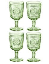 Bormioli Rocco Romantic Stemware Drinking Glass, Set of 4, 10.75 oz Pastel Green - £51.89 GBP