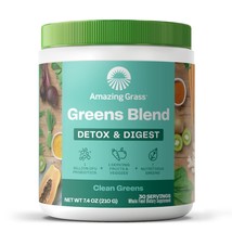 Amazing Grass Greens Superfood Detox &amp; Digest: Greens Powder with Digest... - £25.54 GBP