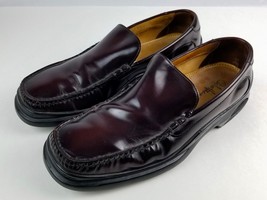 Cole Haan Men&#39;s Burgundy Slip-on loafers Size 10.5 M Dress Shoes VG condition - £22.33 GBP