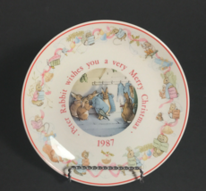 Wedgwood Christmas plate Beatrix Potter Peter Rabbit - £18.92 GBP