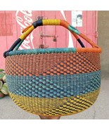 Medium pot basket, Eco-friendly basket, market basket, storage basket, A... - £92.88 GBP