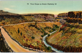 Taos Gorge on Scenic Highway Between Santa Fe and Taos New Mexico Postcard - £5.41 GBP