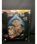 Vintage Rubies Foam Latex Mask Decomposing Zombie New In Box - $33.65