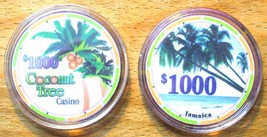 (1) $1000. Coconut Tree Casino Chip - Jamaica - $13.95