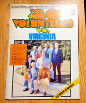 1980 Virginia - Tennessee-Official Football Program -  Reggie White Bill... - $49.50