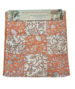 World Traveler Collection Table Runner Orange Floral Patchwork 16x72 Boho - $503.75 MXN