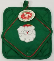 AG) Vintage Franco Christmas Country Classics Pot Holder Pot Pad Santa Claus - £11.89 GBP