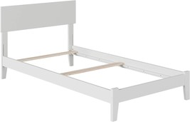 Afi Orlando Traditional Bed, Twin Xl, White, With Open Footboard And Turbo - £252.57 GBP