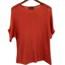 Wooden Ships Orange Short Sleeve Sweater - £31.27 GBP