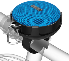 Bluetooth Speaker With Bicycle Mount Portable Wireless With Loud Sound Blue NEW - £27.99 GBP