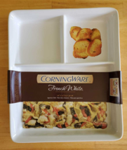 Corningware French White Divided Appetizer dish - £15.93 GBP