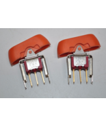 Lot of 2 C&amp;K 7108 2 Position SPDT Momentary Orange Rocker PCB Mount NOS - $222.20 MXN