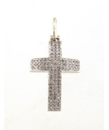 Diamond Unisex Charm 10kt White Gold 468746 - $7,317.11 MXN