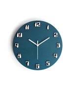 11&quot; Teal Vintage Computer Wall Clock, Geeky Digital Number Design, Quiet... - $56.00