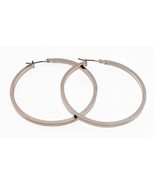 Donna Karan New York DKNY Silverplated Hoop Earrings 50 mm - $1,036.51 MXN