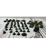 Axis &amp; Allies Wizards Miniatures Lot 60 Pieces Tanks Infantry Artillery ... - £78.63 GBP