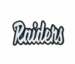 Oakland Raiders NFL Football Super Bowl Embroidered Iron On Patch 4"x2" Blk/Wht - $8.87