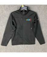 Eddie Bauer Athletic Jacket Men&#39;s Small Full Zip Black 100% Polyester Ad... - $365.38 MXN