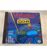 Verbatim Data Life Plus CD-R 74 Min/650 MB Recordable Disc New - £4.88 GBP