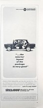Chrysler Simca 1000 Economy Car Dad little boy travel-1963 Vintage Print Ad - $15.14 CAD