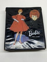 Vintage 1963 Mattel Spp Barbie Doll Case Black Storage Box Rare Missing Handle - £13.22 GBP