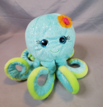 First and Main Octavia Octopus Plush Blue Fanta Sea Stuffed Animal Glitt... - $13.81