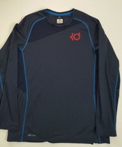 Nike Men KD Fearless Dri-Fit Long Sleeve Basketball Shirt Size Medium 618301-473 - £21.93 GBP