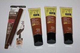 Maybelline Fit Me Shine Free Tinted Moisturizer 3X#370 +Brow Extensions ... - £14.19 GBP