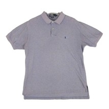 Vtg Polo by Ralph Lauren Men&#39;s L Purple Cotton Polo Shirt, Navy Pony Blue Label - £19.05 GBP