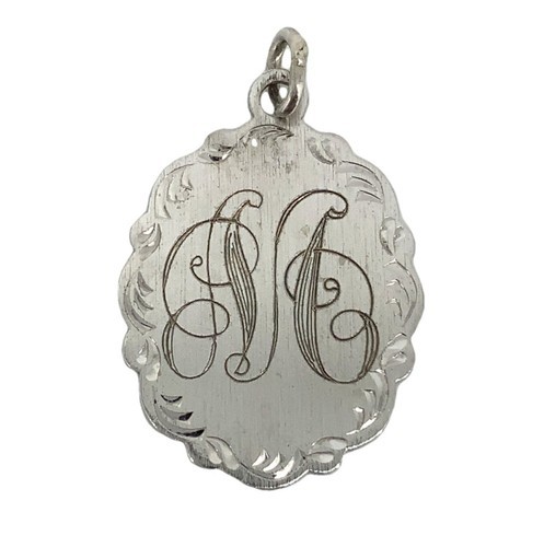 Vintage Victorian Style Sterling Dated 1970 to 1975 Monogram Initial M P... - $38.61