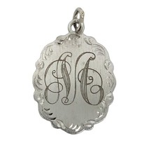 Vintage Victorian Style Sterling Dated 1970 to 1975 Monogram Initial M P... - $38.61